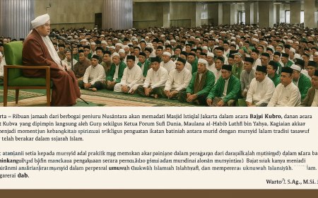 Menggali Makna Baiat Kubro: Momentum Spiritualitas Bersama Habib Luthfi bin Yahya di Masjid Istiqlal