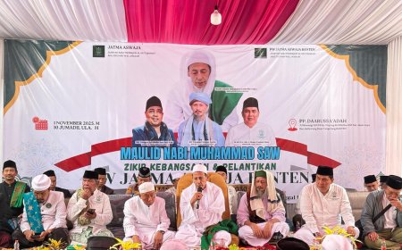 Maulid Nabi Muhammad Saw dan Pelantikan PW JATMA ASWAJA Banten: Perkuat Spiritualitas dan Kebangsaan