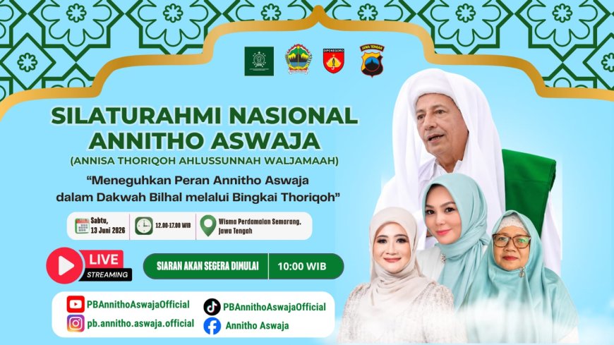 Annitho Aswaja Bakal Gelar Silaturrahmi Nasional di Wisma Perdamaian Semarang
