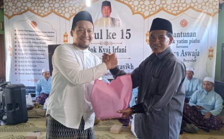 JATMA Aswaja Boyolali Selenggarakan Santunan Yatim Piatu Bersamaan dengan Haul ke-15 Kiai Irfani