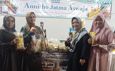 PC JATMA ASWAJA Boyolali Ramaikan Bazar UMKM Annitho PB JATMA ASWAJA di Kanzus Sholawat Pekalongan