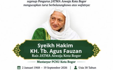 Innalillahi wa Inna Ilaihi Raji’un, Rais JATMA Aswaja Kota Bogor KH. TB. Syeik Hakim Agus Fauzan Tutup Usia